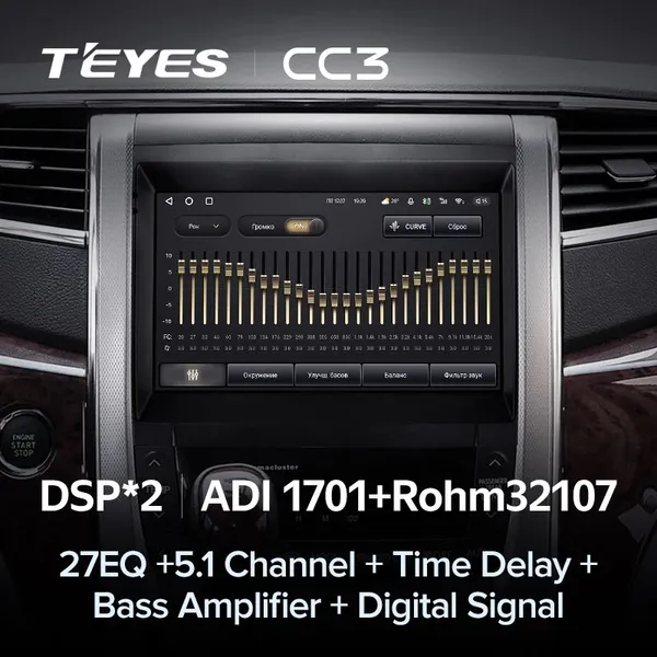 Штатна магнітола Teyes CC3 4+64 Gb Toyota Alphard H20 2008-2014 3