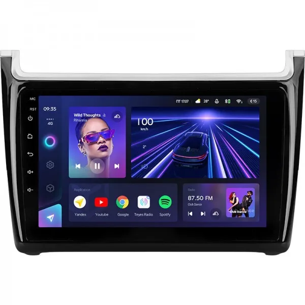 Штатная магнитола Teyes CC3 4+64 Gb Volkswagen POLO 5 2008-2020 2