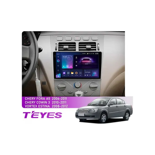 Штатна магнітола Teyes CC3 6+128 Gb Chery A5 A21 2006-2010, Cowin 3 A21 2010-2011, Vortex Estina 2008-2012