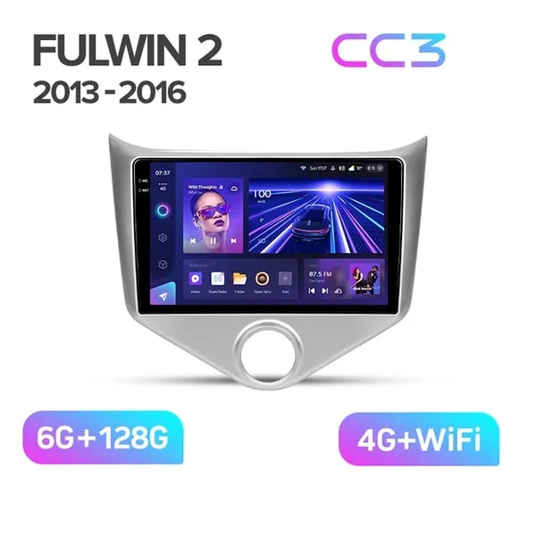 Штатна магнітола Teyes CC3 6+128 Gb Chery Fulwin 2, Very A13 2013-2016 2