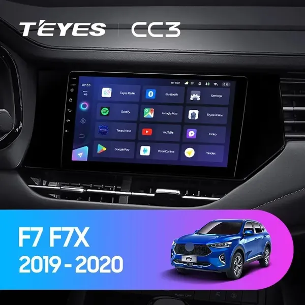 Штатна магнітола Teyes CC3 6+128 Gb Great Wall Hover Haval F7 F7X 2019-2020