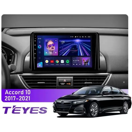 Штатна магнітола Teyes CC3 6+128 Gb Honda Accord 10 CV X 2017-2021