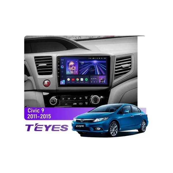Штатная магнитола Teyes CC3 6+128 Gb Honda Civic 9 FB FK FD 2011-2015