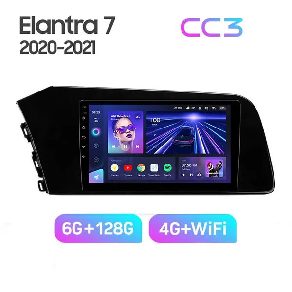 Штатна магнітола Teyes CC3 6+128 Gb Hyundai Elantra VII CN7 (ZYJ) 2020-2021 2