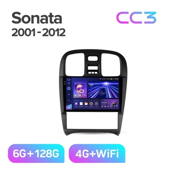 Штатная магнитола Teyes CC3 6+128 Gb Hyundai Sonata EF 2001-2012 2