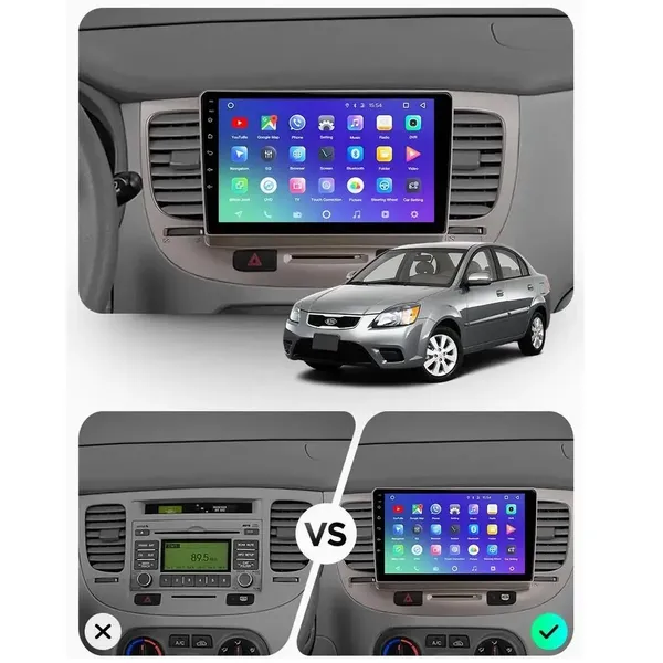Штатная магнитола Teyes CC3 6+128 Gb Kia Rio 2 2005-2011 2