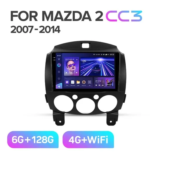 Штатная магнитола Teyes CC3 6+128 Gb Mazda 2 DE 2007-2014 2