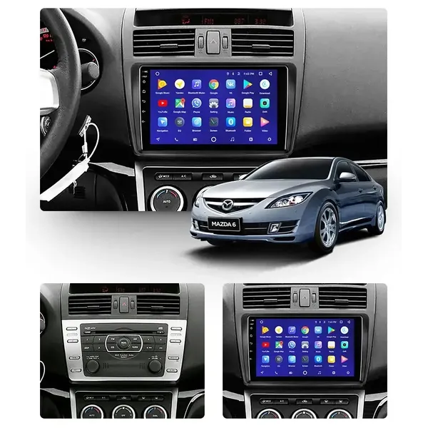 Штатная магнитола Teyes CC3 6+128 Gb Mazda 6 2 GH 2007-2012 3
