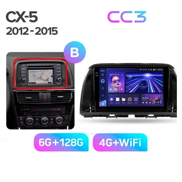 Штатна магнітола Teyes CC3 6+128 Gb Mazda CX-5 1 KE 2012-2015 (B) 2