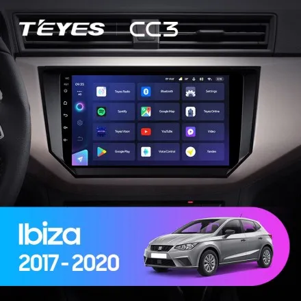 Штатна магнітола Teyes CC3 6+128 Gb Seat Ibiza 2017-2020