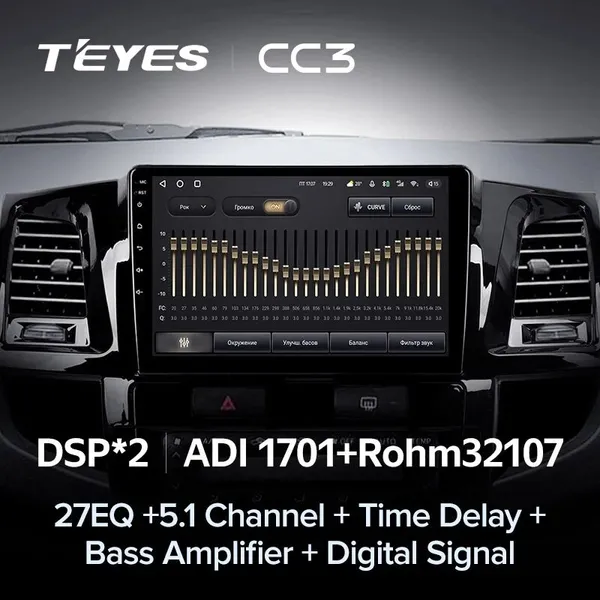 Штатна магнітола Teyes CC3 6+128 Gb Toyota Fortuner 1 AN50 AN60 HILUX Revo Vigo 2008-2014 (A) 3