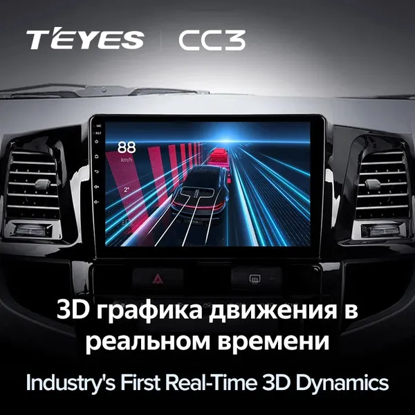 Штатна магнітола Teyes CC3 6+128 Gb Toyota Fortuner 1 AN50 AN60 HILUX Revo Vigo 2008-2014 (A) 4