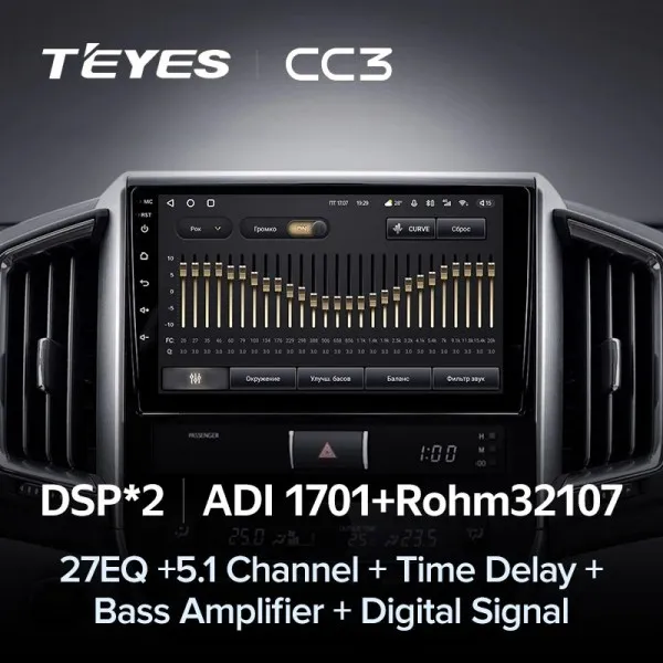 Штатна магнітола Teyes CC3 6+128 Gb Toyota Land Cruiser 11 200 2015-2020 3