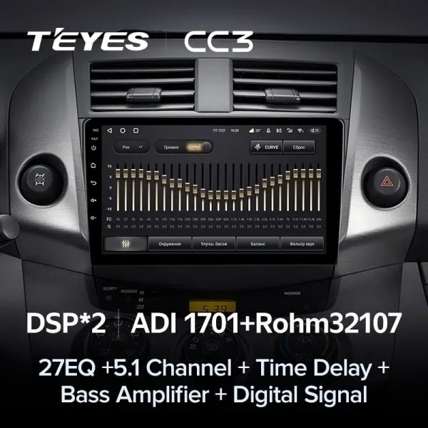 Штатна магнітола Teyes CC3 6+128 Gb Toyota RAV4 3 XA30 2005-2016 3