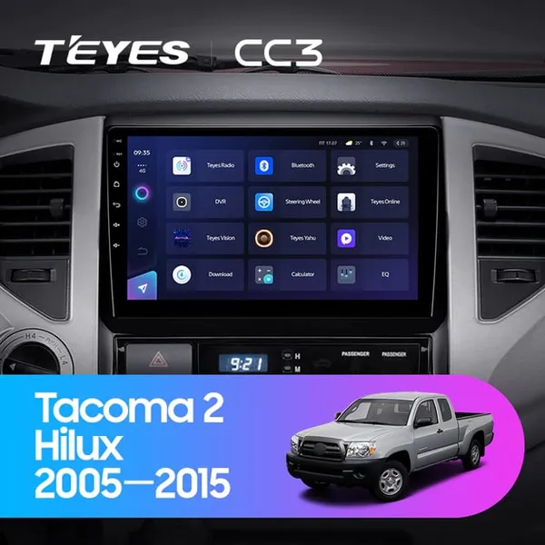 Штатная магнитола Teyes CC3 6+128 Gb Toyota Tacoma 2 N200, Hilux 2005-2015