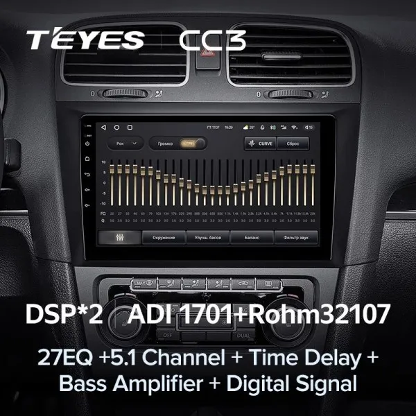 Штатна магнітола Teyes CC3 6+128 Gb Volkswagen Golf 6 2006-2018 3