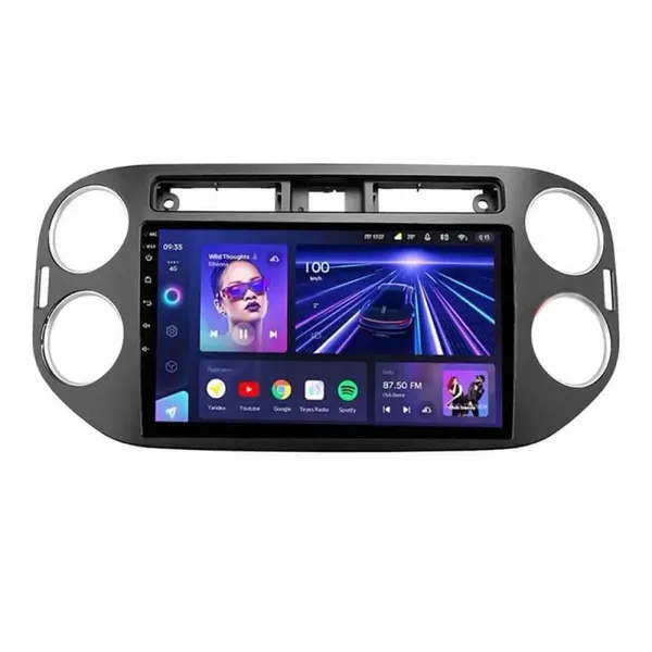 Штатная магнитола Teyes CC3 6+128 Gb Volkswagen Tiguan 1 NF 2006-2017 (A) black 2