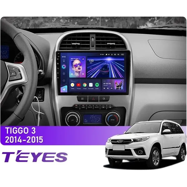 Штатна магнітола Teyes CC3L 4+32 Gb Chery Tiggo 3 2014-2015 10"