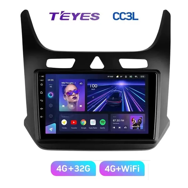 Штатна магнітола Teyes CC3L 4+32 Gb Chevrolet Cobalt 2 2011-2018 9" 2