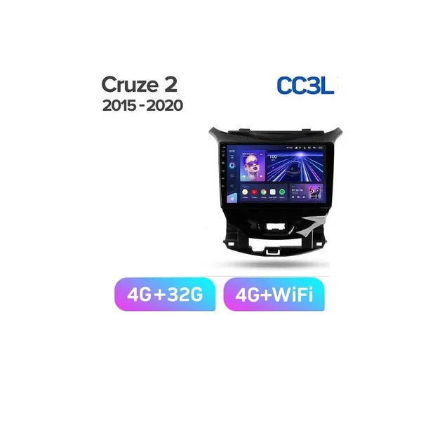 Штатна магнітола Teyes CC3L 4+32 Gb Chevrolet Cruze 2 2015-2020 9" 7
