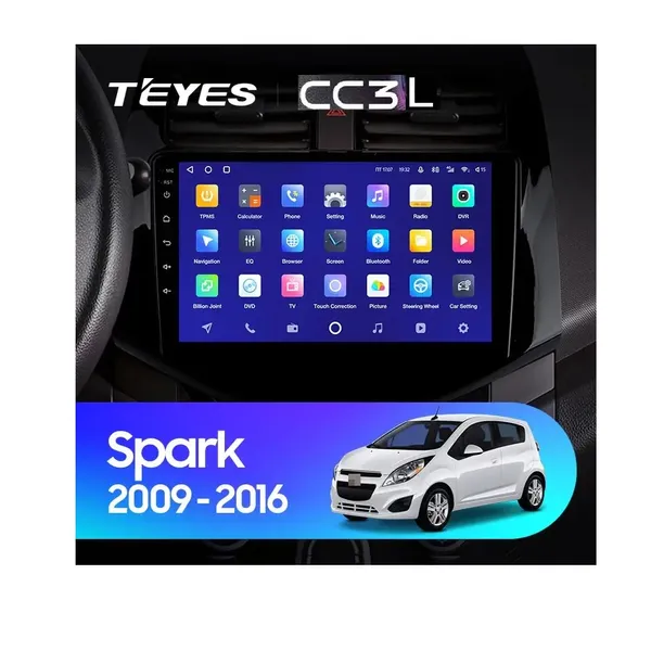 Штатна магнітола Teyes CC3L 4+32 Gb Chevrolet Spark M300 2009-2016 (F1) 9"