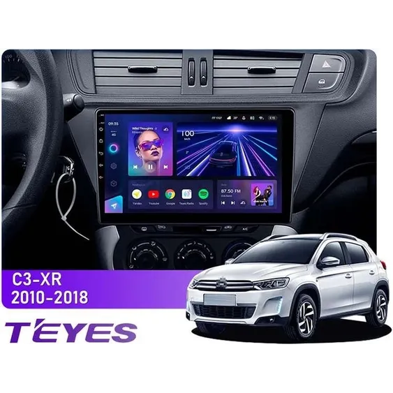 Штатная магнитола Teyes CC3L 4+32 Gb Citroen C3-XR 2010-2018 (F2) 10"