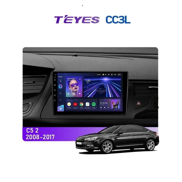 Штатная магнитола Teyes CC3L 4+32 Gb Citroen C5 2 2008-2017 (F1) 9"