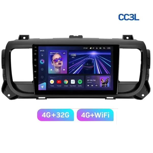 Штатна магнітола Teyes CC3L 4+32 Gb Citroen Jumpy 3/SpaceTourer 1, Peugeot Expert 3 2016-2021 9" 6