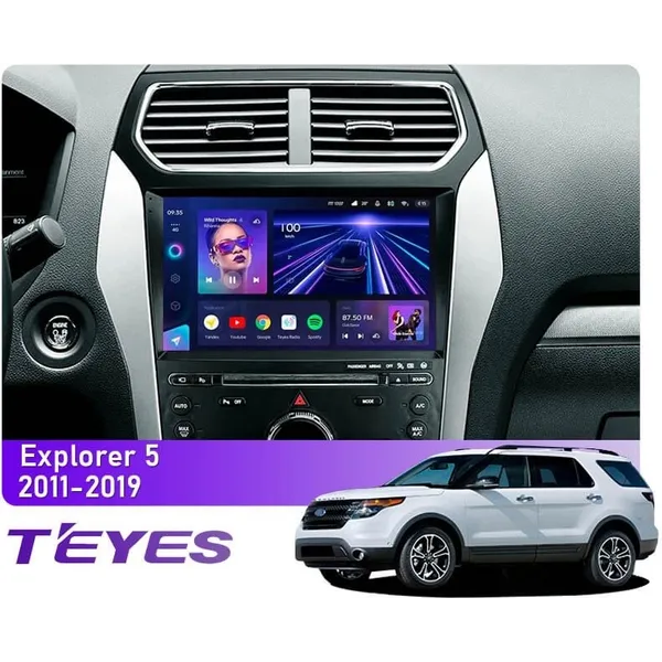 Штатна магнітола Teyes CC3L 4+32 Gb Ford Explorer 5 2011-2019 (A) 10"