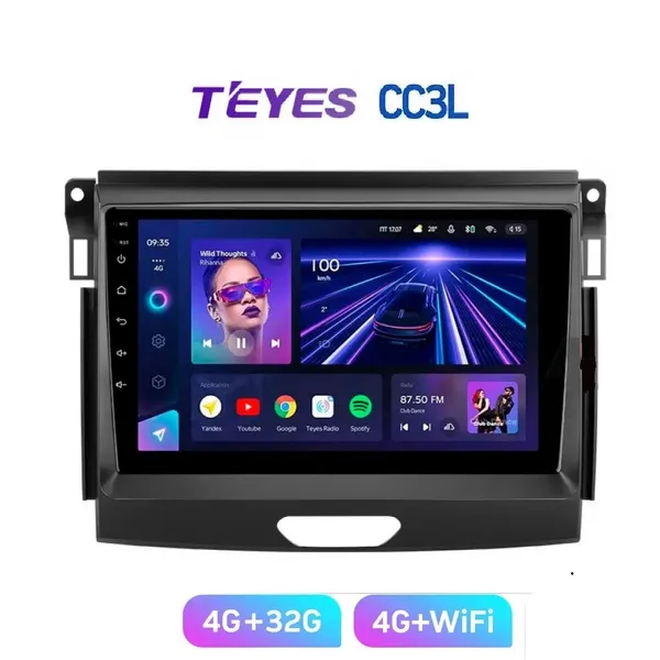 Штатная магнитола Teyes CC3L 4+32 Gb Ford Ranger P703 2015-2022 (B) 9" 8