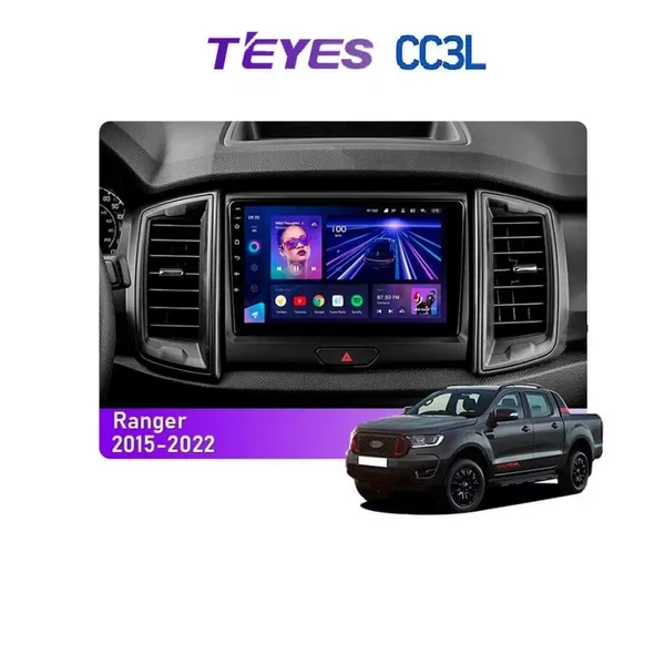 Штатная магнитола Teyes CC3L 4+32 Gb Ford Ranger P703 2015-2022 (C) 9"