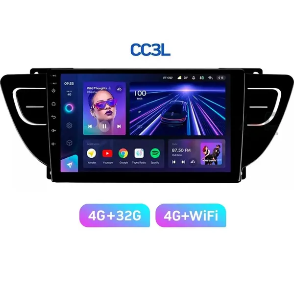 Штатна магнітола Teyes CC3L 4+32 Gb Geely Atlas NL-3 2016-2020 9" 6
