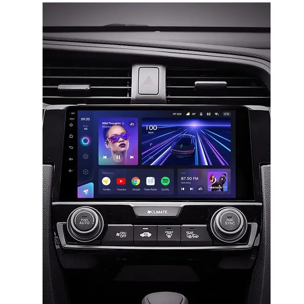 Штатна магнітола Teyes CC3L 4+32 Gb Honda Civic 10 FC FK 2015-2020 9" 7
