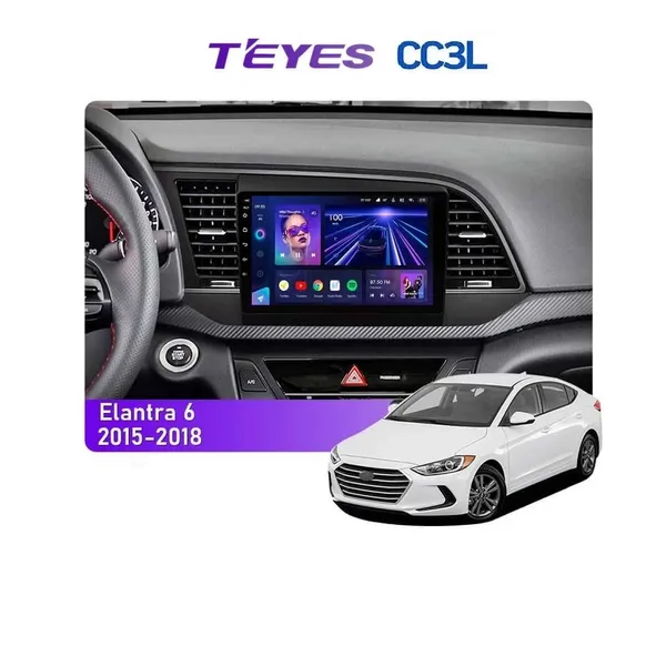 Штатна магнітола Teyes CC3L 4+32 Gb Hyundai Elantra 6 2015-2018 (A) 9"