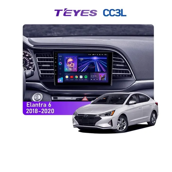 Штатна магнітола Teyes CC3L 4+32 Gb Hyundai Elantra 6 2018-2020 (A) 9"
