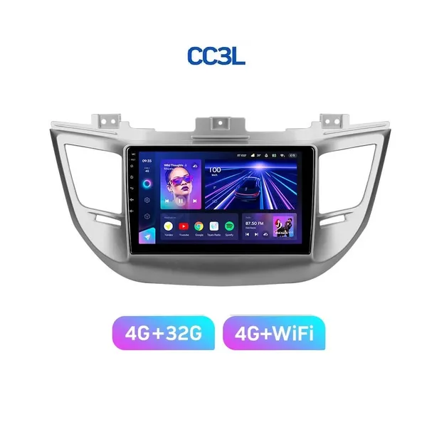 Штатна магнітола Teyes CC3L 4+32 Gb Hyundai Tucson 3 2015-2018 (B) 9" 6