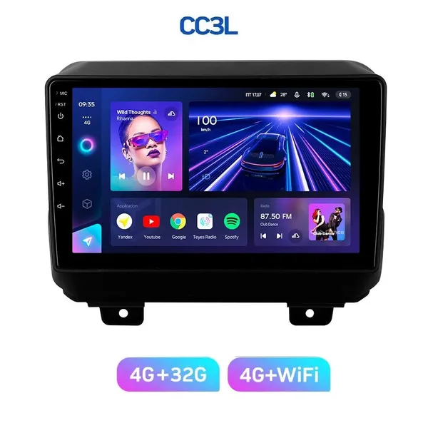 Штатна магнітола Teyes CC3L 4+32 Gb Jeep Wrangler 4 JL 2018-2019 10" 6