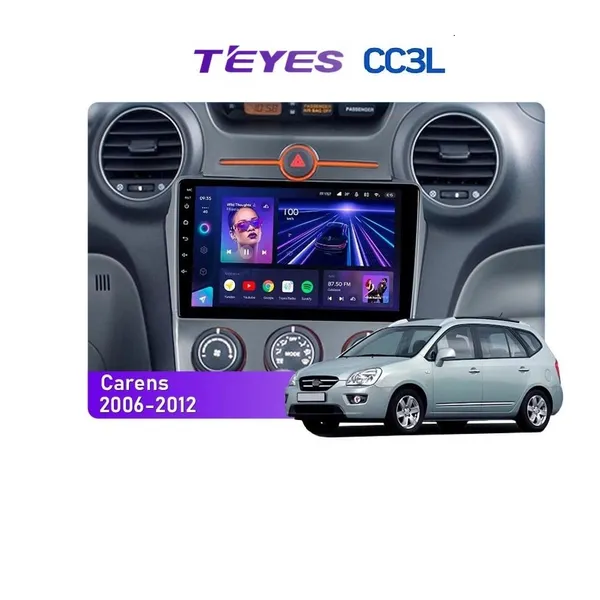 Штатная магнитола Teyes CC3L 4+32 Gb Kia Carens UN 2006-2012 (F1) 9"