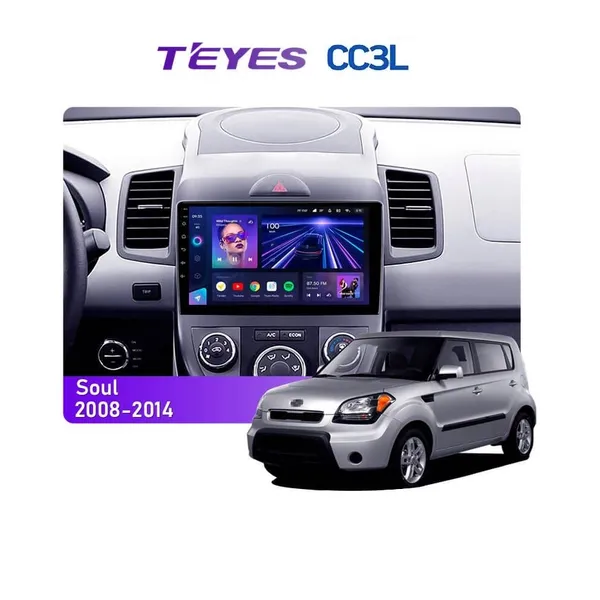 Штатная магнитола Teyes CC3L 4+32 Gb Kia Soul 1 2008-2014 9"