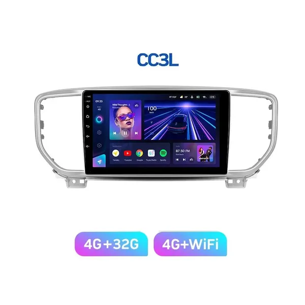 Штатна магнітола Teyes CC3L 4+32 Gb Kia Sportage 4 QL (KX5) 2018-2020 (A) 9" 6