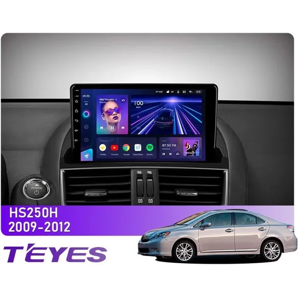 Штатна магнітола Teyes CC3L 4+32 Gb Lexus HS250H F10 2009-2012 9"