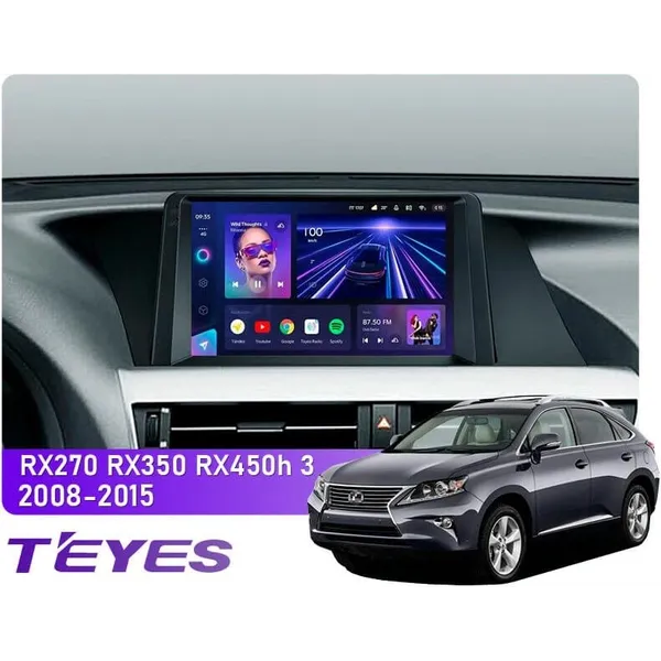 Штатна магнітола Teyes CC3L 4+32 Gb Lexus RX270 RX350 RX450h AL10 3 2008-2015 (A) 9"