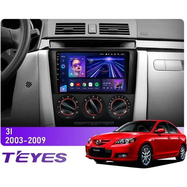 Штатна магнітола Teyes CC3L 4+32 Gb Mazda 3 1 BK 2003-2009 9"