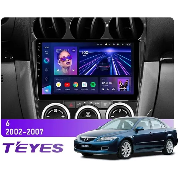 Штатна магнітола Teyes CC3L 4+32 Gb Mazda 6 GG 2002-2007 9"