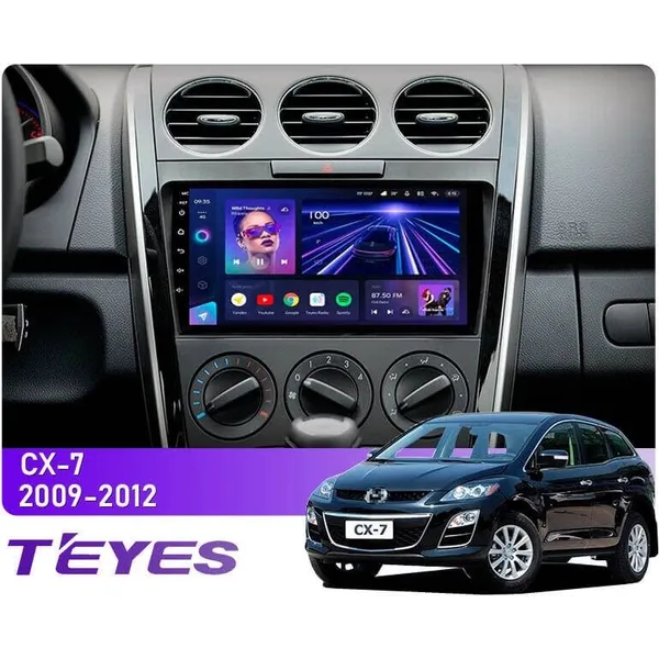 Штатна магнітола Teyes CC3L 4+32 Gb Mazda CX-7 ER 2009-2012 9"