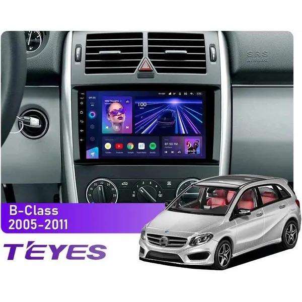 Штатная магнитола Teyes CC3L 4+32 Gb Mercedes-Benz B-Class T245 2005-2011 9"