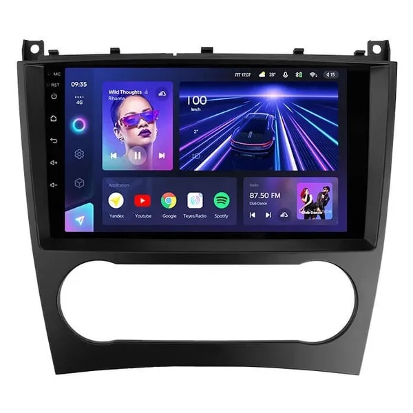 Штатная магнитола Teyes CC3L 4+32 Gb Mercedes-Benz C-Class W203 CL203 C209 A209 2004-2011 9" 3