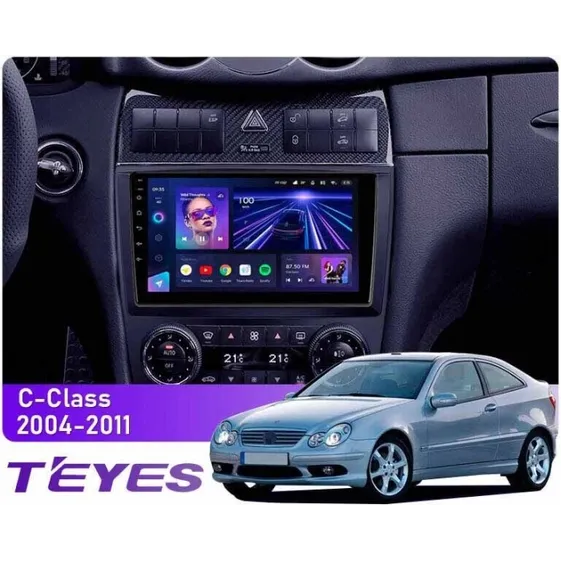 Штатная магнитола Teyes CC3L 4+32 Gb Mercedes-Benz C-Class W203 CL203 C209 A209 2004-2011 9"