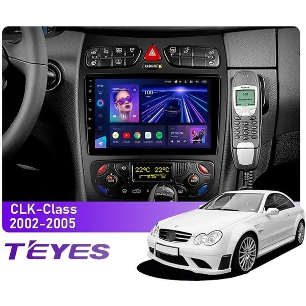 Штатна магнітола Teyes CC3L 4+32 Gb Mercedes-Benz CLK-Class C209 A209 2002-2005 (F2) 9"