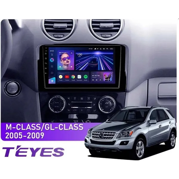 Штатная магнитола Teyes CC3L 4+32 Gb Mercedes-Benz ML GL ML350 GL320 X164 2005-2009 (F2) 9"